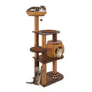 Cat Tree Multi Level Cat Tower With Cat Condo And Top Perch Brown