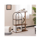 118 Cm Tall Cat Tree Tower Top Perch Cat Bed With Metal Frame