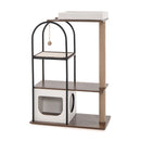 118 Cm Tall Cat Tree Tower Top Perch Cat Bed With Metal Frame