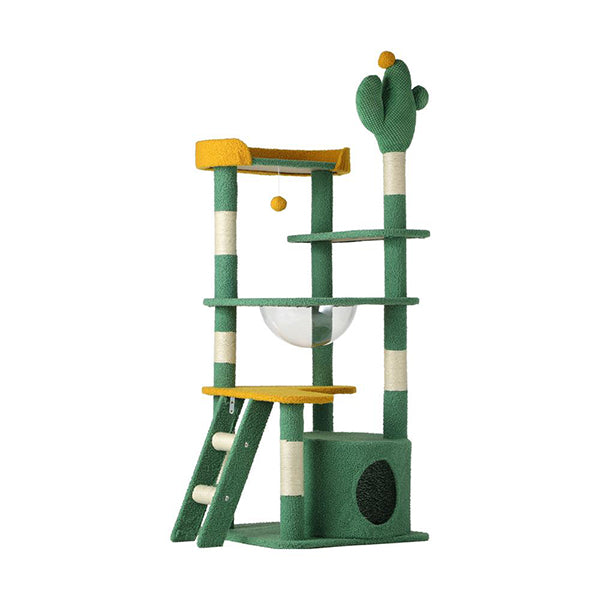 Cat Tree Tower Scratching Post 144cm Pet Condo