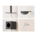 Cat Tree Tower Scratching Post Scratcher Floor To Ceiling Cats Bed 260Cm