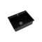 Kitchen Granite Stone Sink Basin Single Bowl Black 600Mmx470Mm