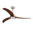 Ceiling Fan Wooden Blades Dc Motor Fans Light Led
