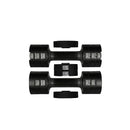 Pair Of Adjustable Dumbbells Black