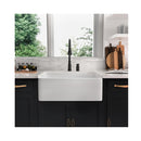 Ceramic Single Basin Kitchen Sink With Strainer Plug