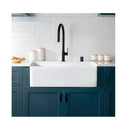 Ceramic Single Basin Kitchen Sink With Strainer Plug