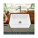 Ceramic Single Basin Kitchen Sink With Strainer Plug