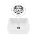 Ceramic Single Basin Kitchen Sink With Strainer Plug