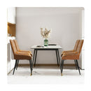 Dining Chairs X 4 Padded Seat Pu Faux Leather