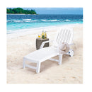 Outdoor Chaise Lounge Chair With Adjustable Backrest