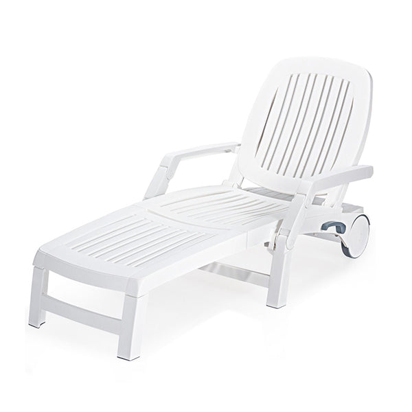 Outdoor Chaise Lounge Chair With Adjustable Backrest