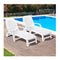 Outdoor Chaise Lounge Chair With Adjustable Backrest