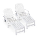Outdoor Chaise Lounge Chair With Adjustable Backrest