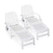 Outdoor Chaise Lounge Chair With Adjustable Backrest