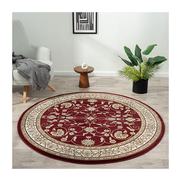 Chattels Flowery Red Round Rug – Simply Wholesale