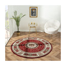 Chattels Red Round Rug