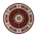 Chattels Red Round Rug