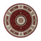 Chattels Red Round Rug