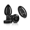 Cheeky Charms Gunmetal Rechargeable Vibrating Metal Butt Plug With Remote