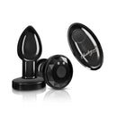 Cheeky Charms Gunmetal Rechargeable Vibrating Metal Butt Plug With Remote