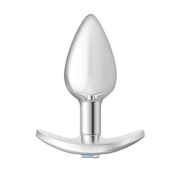 Cheeky Charms Silver Anchor Butt Plug With Clear And Jewel Kit