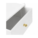 Chest Of Drawers Mirror Dressing Table Vertical Storage Bedroom White