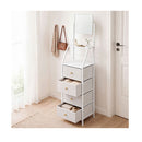 Chest Of Drawers Mirror Dressing Table Vertical Storage Bedroom White