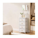 Chest Of Drawers Mirror Dressing Table Vertical Storage Bedroom White