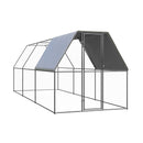 Chicken Cage 2X6X2 M Galvanised Steel