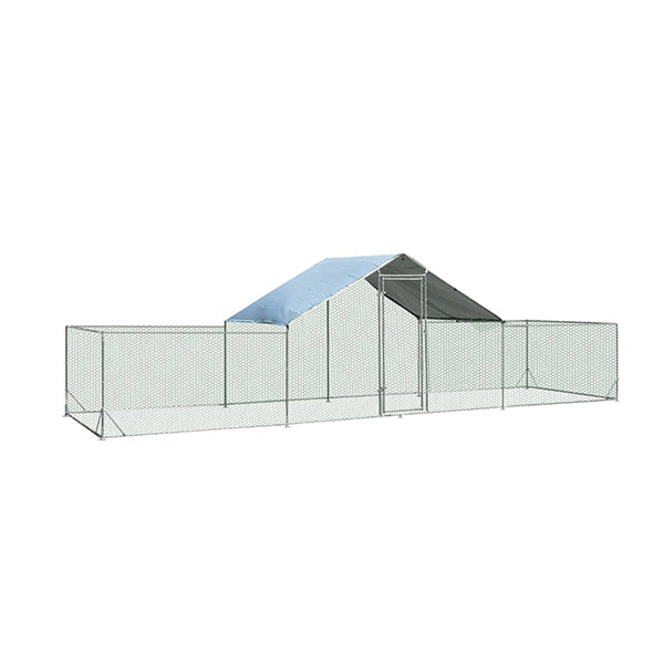 Extra Large Metal Chicken Coop with Waterproof and Sun proof Cover