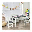 Children Activity Table With 2 Chairs And 1 Storage Bench