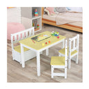 Children Activity Table With 2 Chairs And 1 Storage Bench