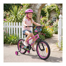 Children Bicycle With Training Wheels And Handbrake Pink 18 Inches
