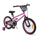 Children Bicycle With Training Wheels And Handbrake Pink 18 Inches