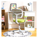 Children Study Computer Chair Adjustable Height Lumbar Support Green