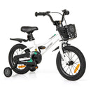 Children Training Bicycle With Handbrake Cream White 14 Inches