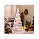 Christmas Cone Tree With Led Lights For Home Office Decoration