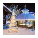 Christmas Cone Tree With Led Lights For Home Office Decoration