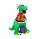 Christmas Dinosaur Inflatable With Led Lights