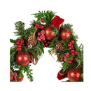 Christmas Garland Berries And Baubles