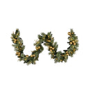 Christmas Garland Gold Baubles Battery Operated Warm White Led Lights