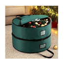 Christmas Garland Wreath Storage Bag 2 Tier Ornaments Holder 60Cm