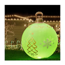 Christmas Inflatable Ball 60Cm Led Illuminated Xmas Decoration Green