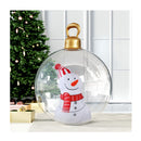 Christmas Inflatable Ball 60Cm Snowman Decoration Giant Bauble
