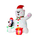 Christmas Inflatable Bear Height Led Outdoor Decorations Illuminated