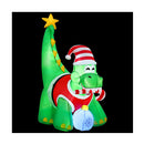 Christmas Inflatable Dinosaur Height Led Decorations Illuminated White