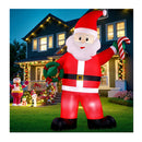 Christmas Inflatable Giant Santa Led Illuminated Decorations