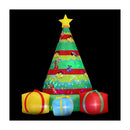 Christmas Inflatable Gift Tree Flashing Light Decorations Illuminated