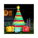 Christmas Inflatable Gift Tree Flashing Light Decorations Illuminated