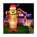 Christmas Inflatable Gingerbread Man Led Decorations Illuminated